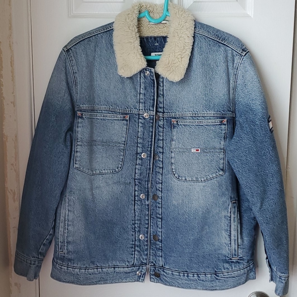 Tommy Jeans Sherpa Trucker Denim Jacket